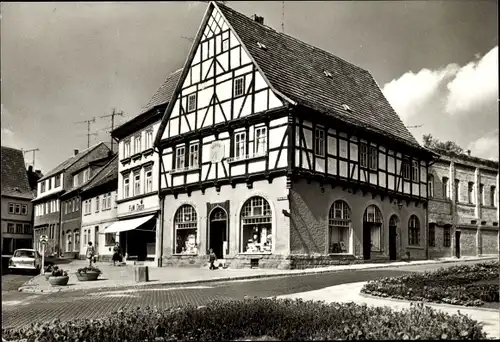 Ak Bad Frankenhausen am Kyffhäuser Thüringen, Histor. Fachwerkhaus, erbaut 1555