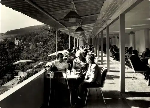 Ak Leutenberg in Thüringen, FDGB Erholungsheim Sormitzblick, Terrassencafe