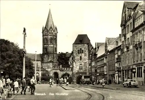 Ak Lutherstadt Eisenach in Thüringen, Nicolaitor