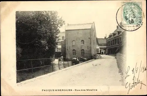 Ak Fauquembergues Pas de Calais, Rue des Moulins