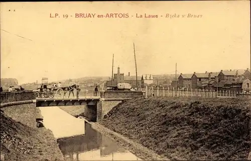 Ak Bruay en Artois Pas de Calais, La Lawe