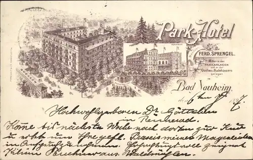 Litho Bad Nauheim in Hessen, Parkhotel