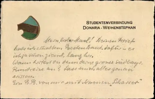 Studentika Ak Weihenstephan Freising in Oberbayern, Studentenverbindung Donaria