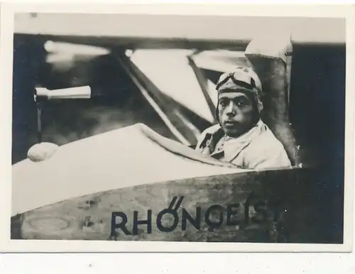 Sammelbild Helden der Luft, Serie G Bild 157 Segelflieger Robert Kronfeld 1931, Rhöngeist