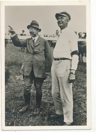 Sammelbild Helden der Luft, Serie G Bild 144 Rhönvater Oskar Ursinus und Prof. Georgii