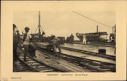 Ak Cotonou Dahomey Benin, Sur le Wharf