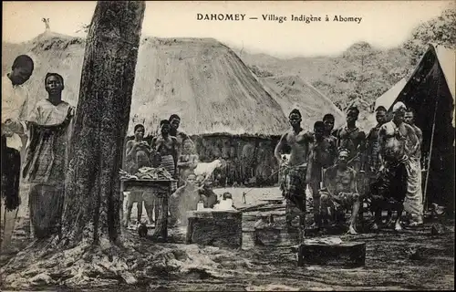 Ak Abomey Dahomey Benin, Village Indigene