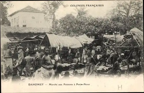 Ak Porto Novo Dahomey Benin, Marche aux Poissons