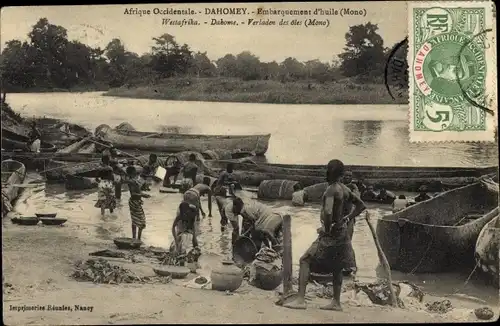 Ak Dahomey Benin, Embarquement d'huile
