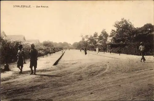 Ak Kisangani Stanleyville DR Kongo Zaire, Une Avenue