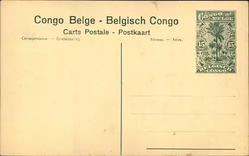 Ganzsachen Ak M'Pala Congo Belge DR Kongo Zaire, Les pecheurs, Fischer mit Reusen