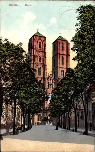 Ak Wrocław Breslau Schlesien, Dom