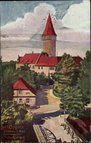 Ak Opole Oppeln Schlesien, Piastenschloss