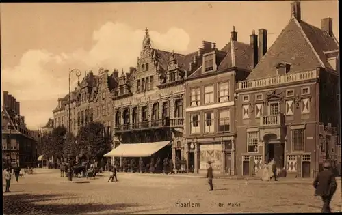 Ak Haarlem Nordholland Niederlande, Gr. Markt