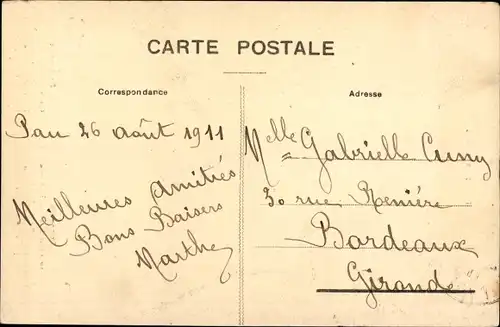 Ak Types de Catalans, Mann versucht Frau zu küssen