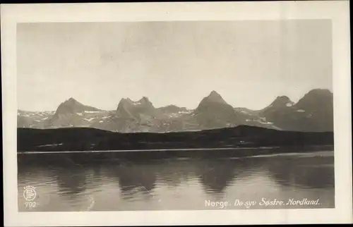 Ak Nordland Norwegen, Landschaftsbild