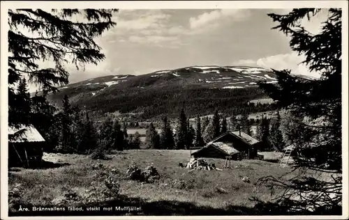 Ak Åre Are Schweden, Brännvallens fäbod, utsikt mot Mullfjället