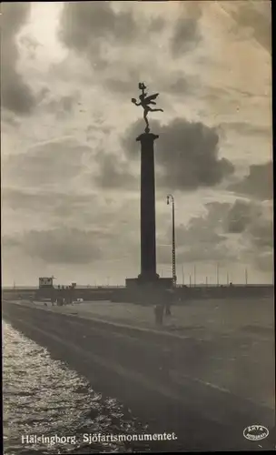 Ak Hälsingborg Helsingborg Schweden, Sjöfartsmonumentet