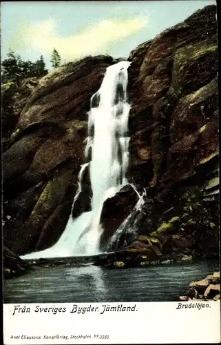 Ak Jämtland Schweden, Brudslojan, Wasserfall