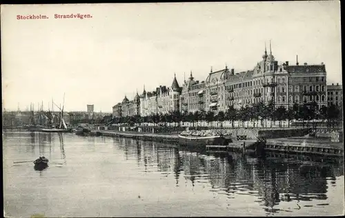 Ak Stockholm Schweden, Strandvägen