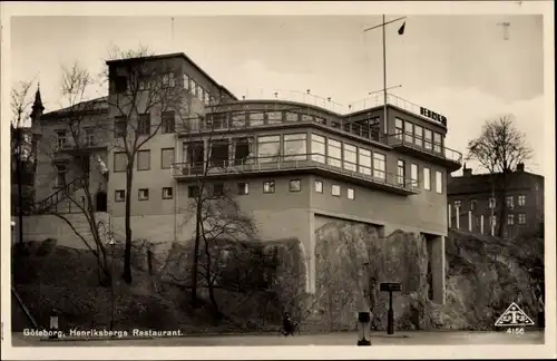 Ak Göteborg Schweden, Henriksbergs Restaurant