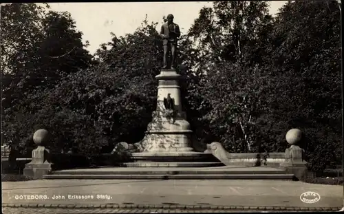 Ak Göteborg Schweden, John Erikssons Staty.