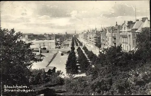 Ak Stockholm Schweden, Strandvägen