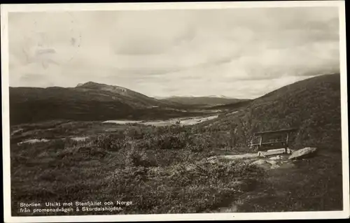 Ak Storlien Åre Schweden, Landschaftsblick