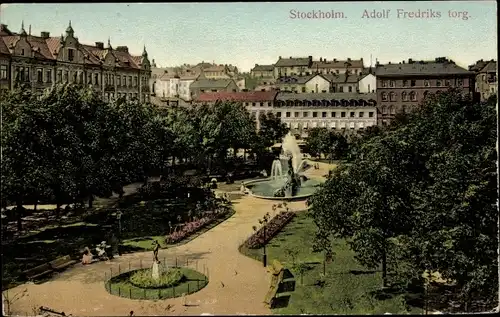 Ak Stockholm Schweden, Adolf Fredriks torg
