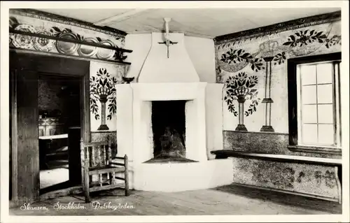 Ak Skansen Stockholm Schweden, Delsbogärden