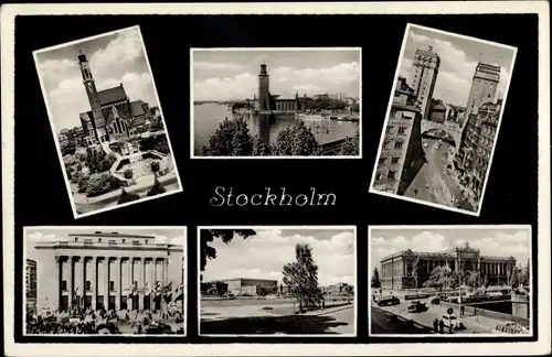 Ak Stockholm Schweden, Teilansichten