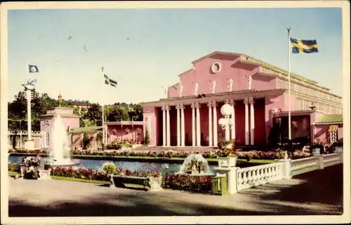 Ak Göteborg Schweden, Konserthallen och spegeldammen, Liseberg