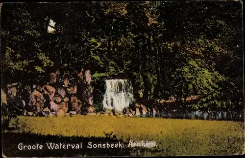 Ak Arnhem Gelderland Niederlande, Groote Waterval Sonsbeek