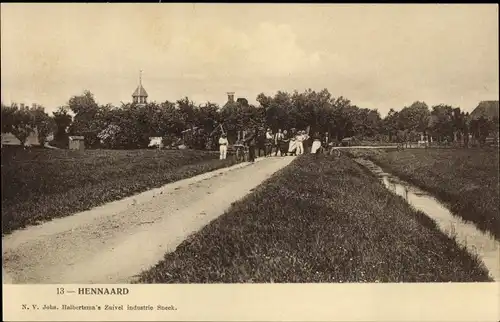 Ak Hennaard Friesland Niederlande, Teilansicht