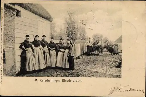 Ak Terschelling Friesland Niederlande, Terschellinger Kleederdracht