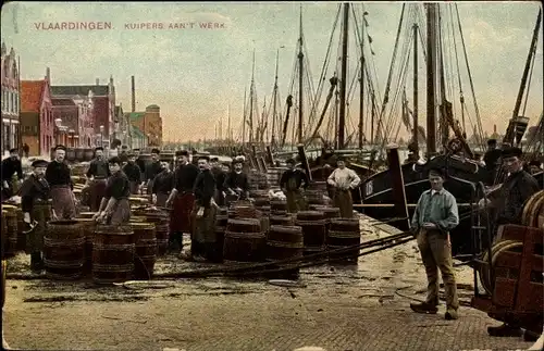 Ak Vlaardingen Südholland, Kuipers aan 't Werk