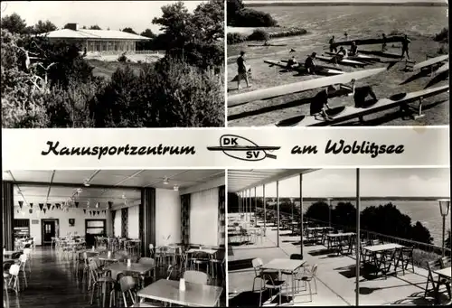 Ak Groß Quassow Userin in Mecklenburg, Kanusportzentrum DKSV am Woblitzsee bei Wesenberg