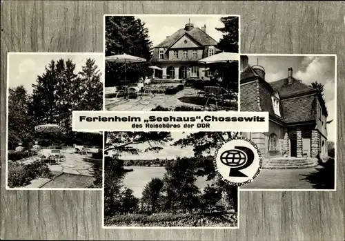 Ak Chossewitz Friedland in der Niederlausitz, Ferienheim Seehaus des Reisebüros der DDR, See