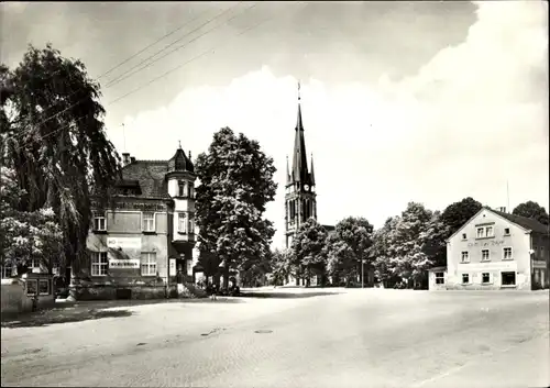 Ak Weinböhla Nossen Sachsen, Kirchplatz