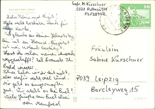 Ak Benneckenstein Oberharz, Ernst Thälmann Straße