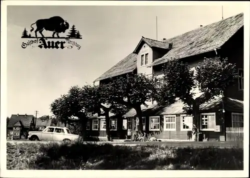 Ak Auer Moritzburg in Sachsen, Gasthof Auer, Außenansicht