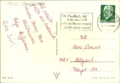 Ak Stralsund in Vorpommern, Platz der Solidarität