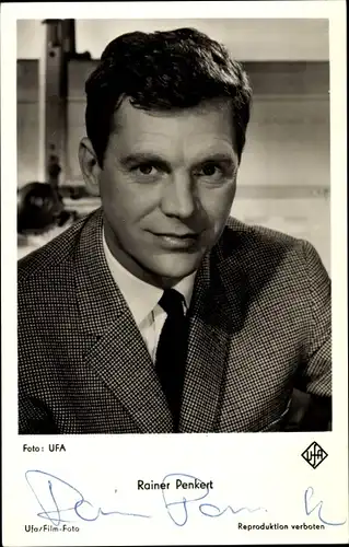 Ak Schauspieler Rainer Penkert, Portrait, Autogramm