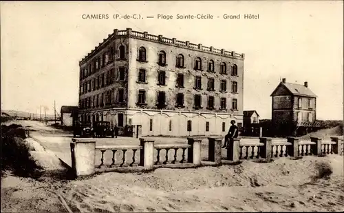 Ak Sainte Cécile Plage Camiers Pas de Calais, Grand Hotel