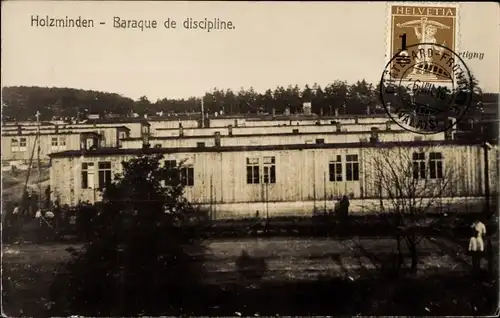 Ak Holzminden an der Weser, Baraque de discipline