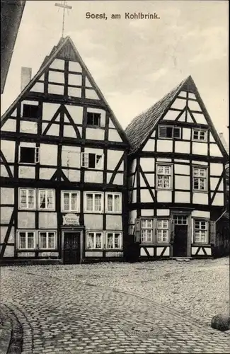 Ak Soest in Nordrhein Westfalen, Am Kohlbrink, Fachwerkhäuser