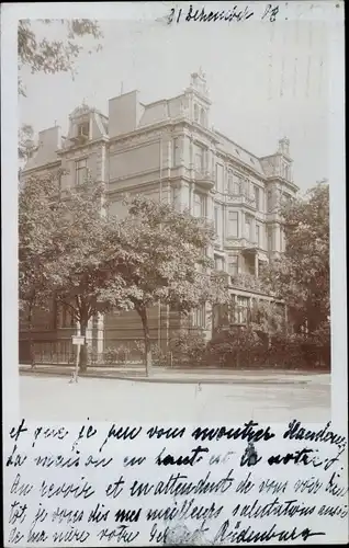 Foto Ak Hamburg Harburg, Amtsgebäude, Straßenpartie