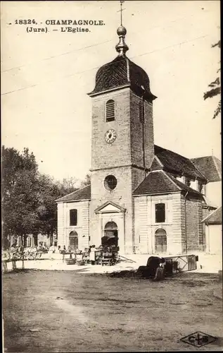 Ak Champagnole Jura, l'Eglise