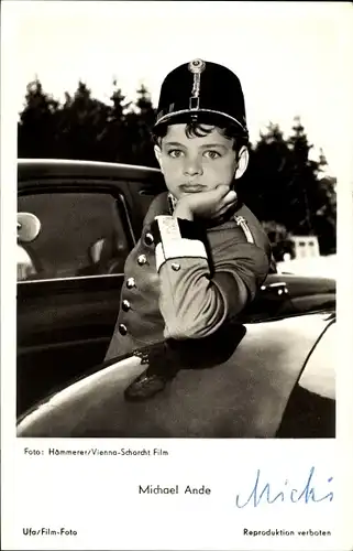 Ak Schauspieler Michael Ande, Portrait, Ufa Film, Autogramm