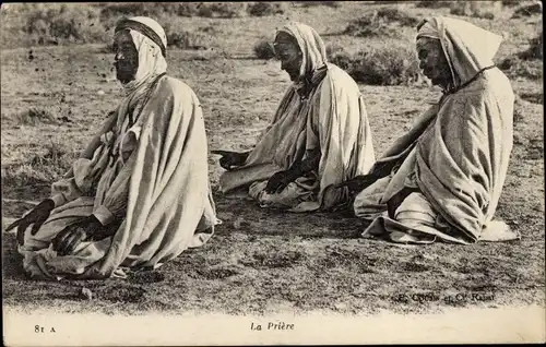 Ak Maghreb, La Prière, Muslime beim Gebet in der Wüste